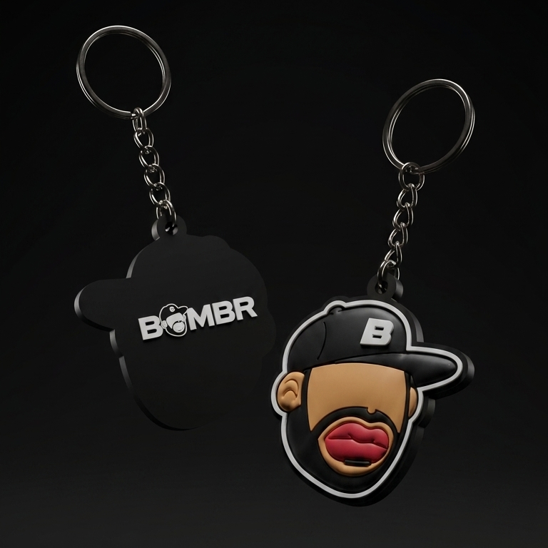 Bombr Rubber Keychain